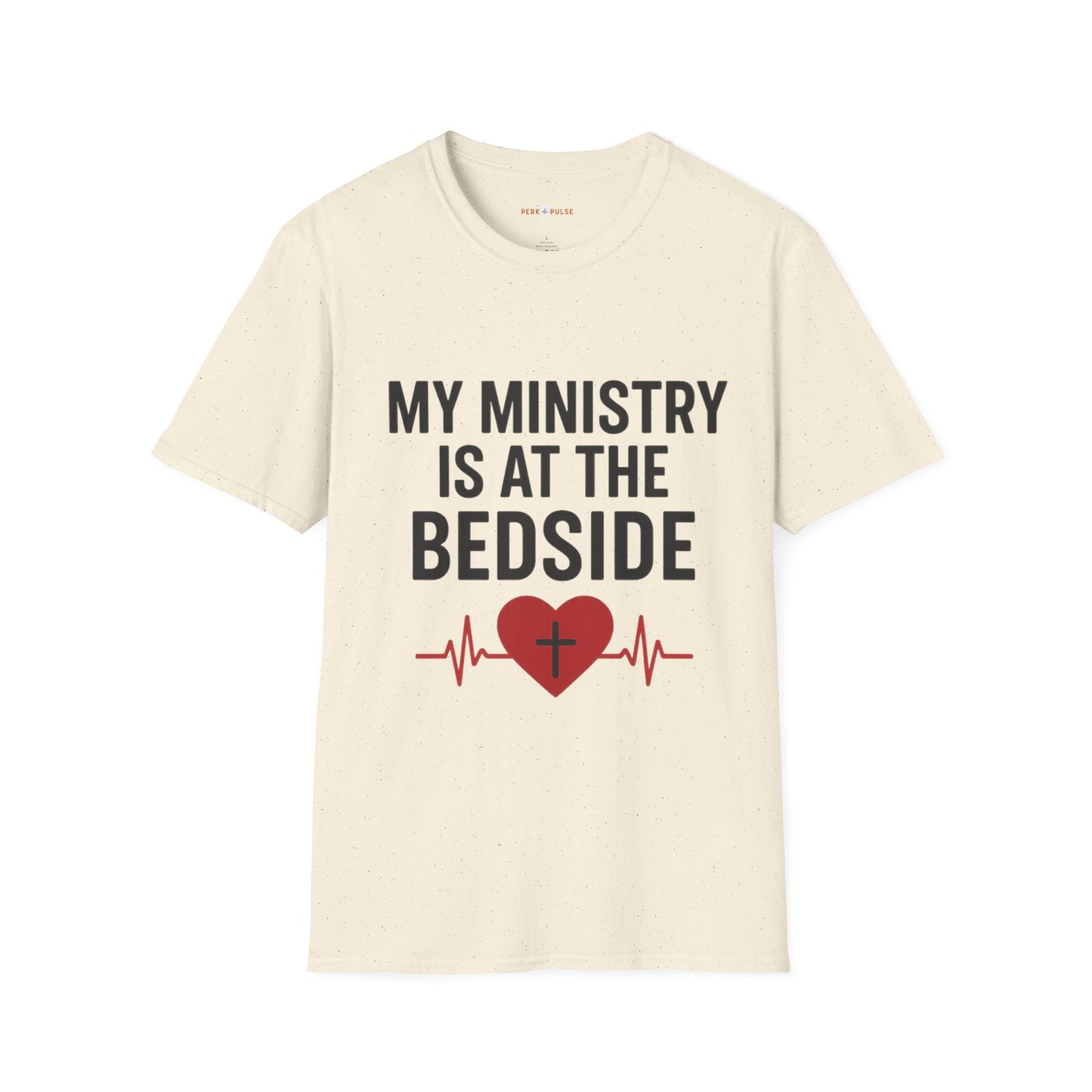 Christian Caregiver T-Shirt – “My Ministry Is at the Bedside” Unisex Tee