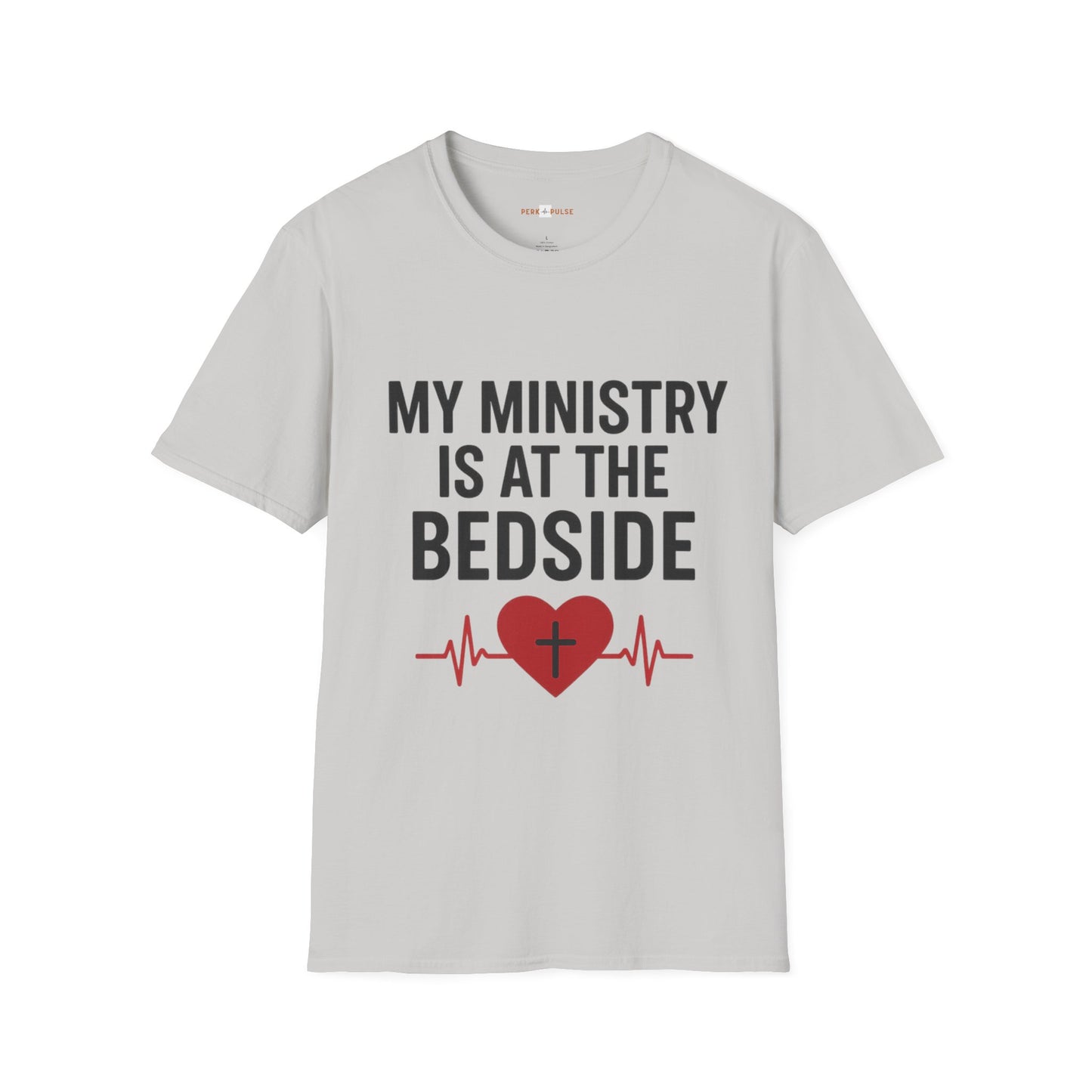 Christian Caregiver T-Shirt – “My Ministry Is at the Bedside” Unisex Tee