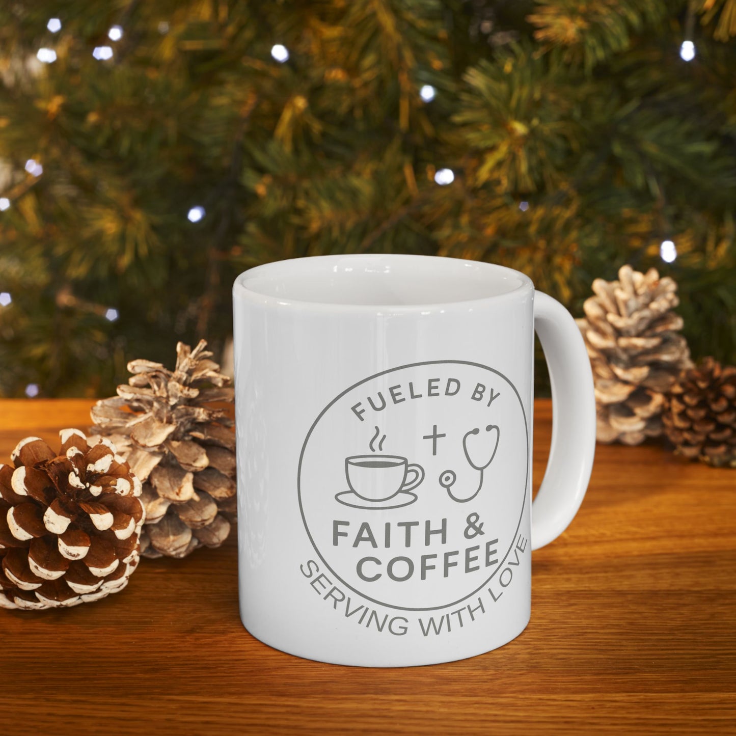 Charming Ceramic Mug - Perfect Gifts For a Cristian Nurse Who Loves Coffee