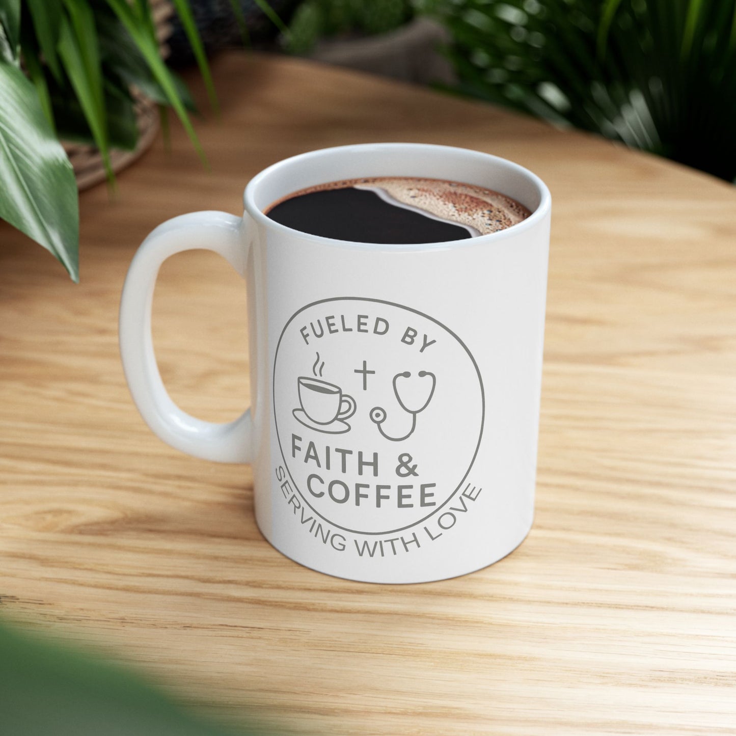 Charming Ceramic Mug - Perfect Gifts For a Cristian Nurse Who Loves Coffee