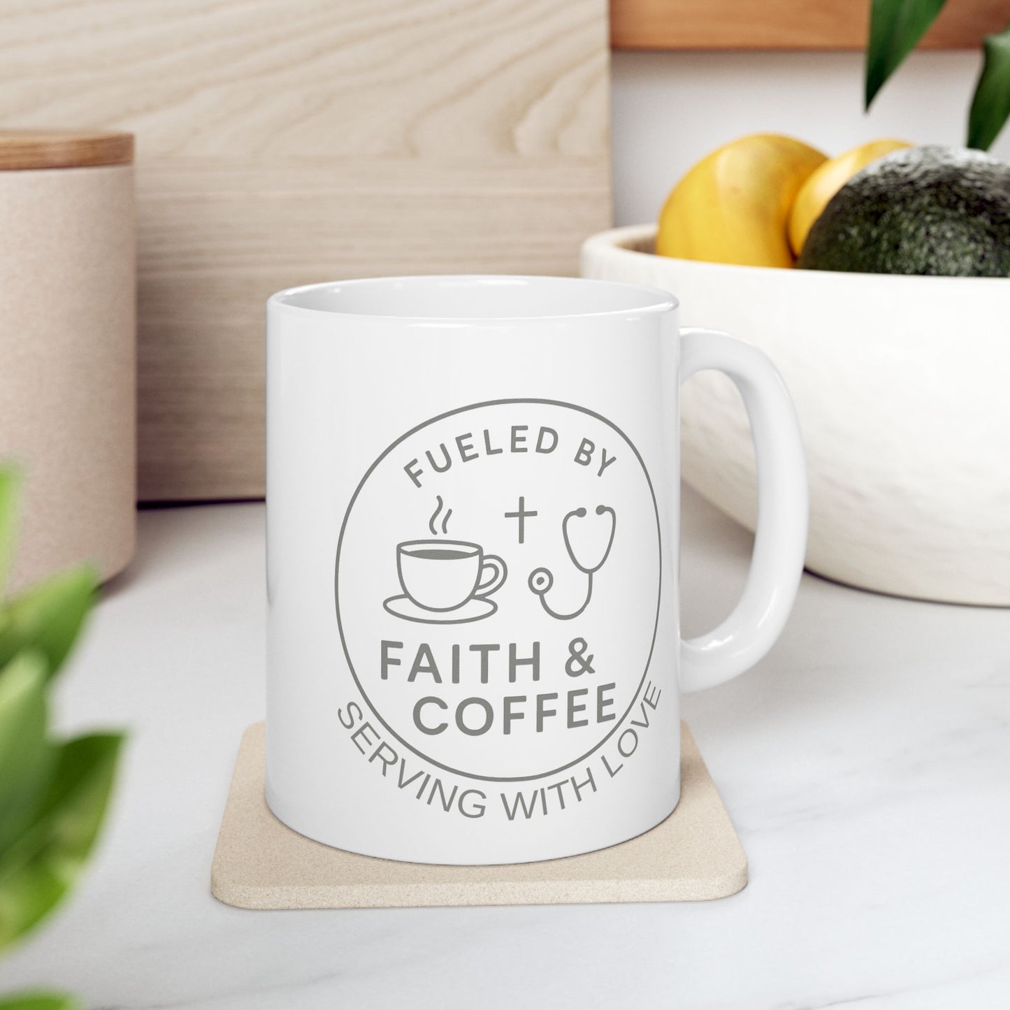 Charming Ceramic Mug - Perfect Gifts For a Cristian Nurse Who Loves Coffee