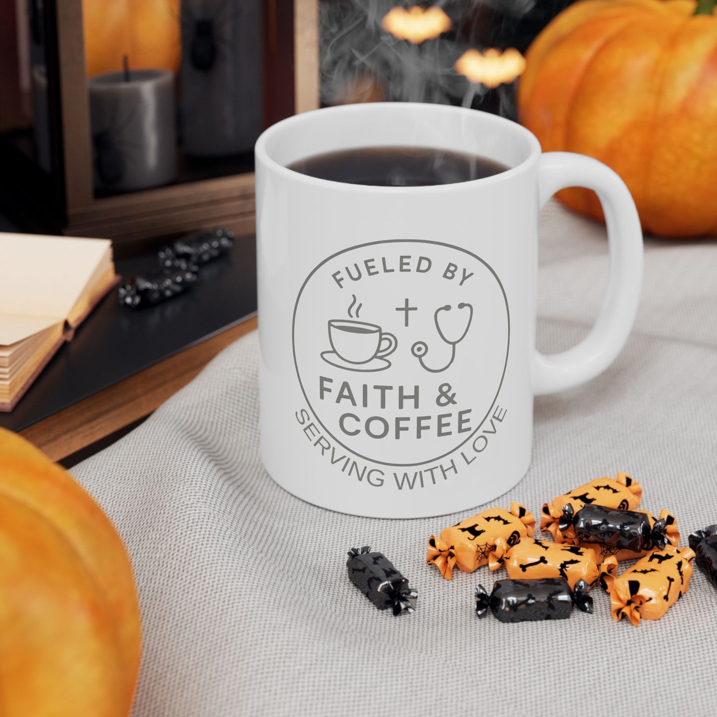 Charming Ceramic Mug - Perfect Gifts For a Cristian Nurse Who Loves Coffee