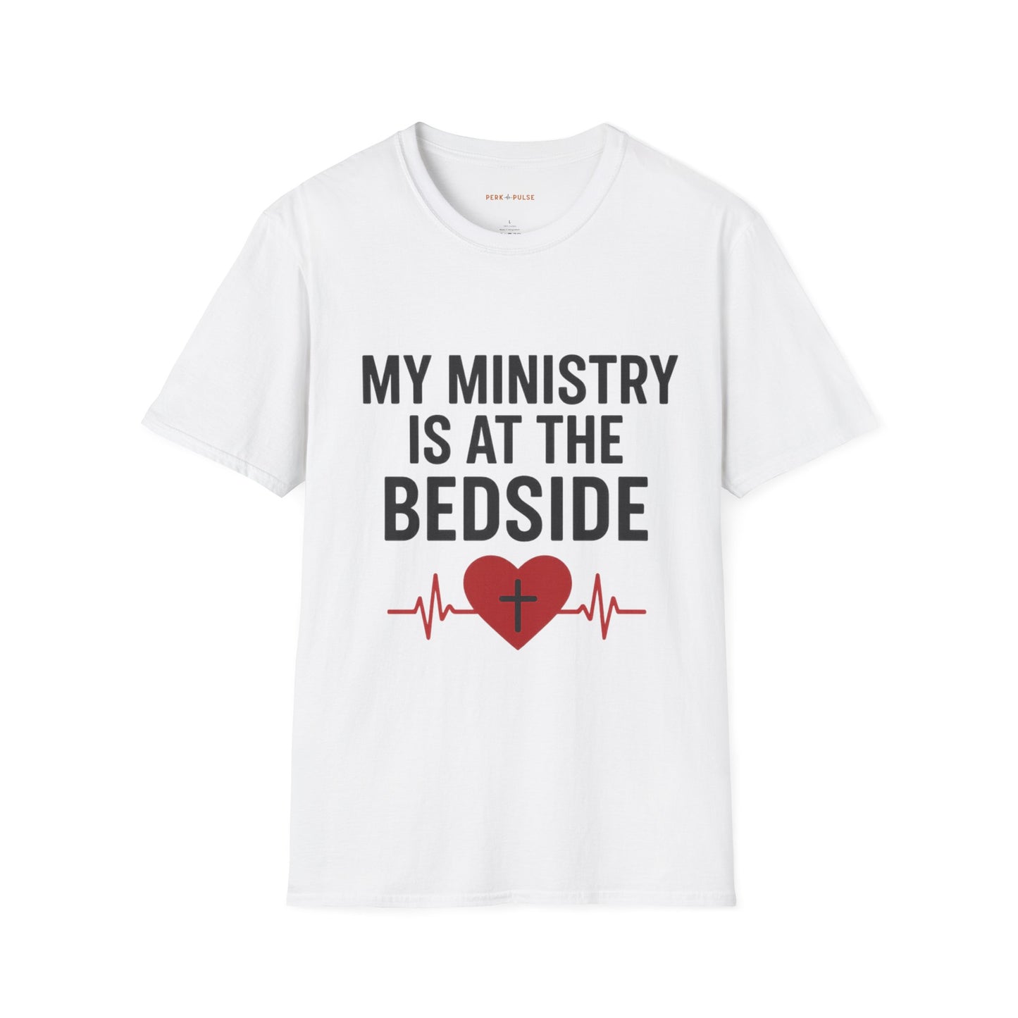 Christian Caregiver T-Shirt – “My Ministry Is at the Bedside” Unisex Tee
