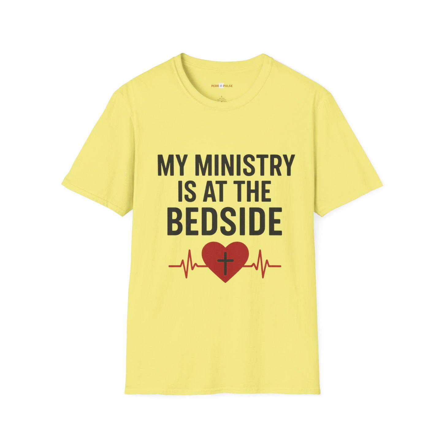 Christian Caregiver T-Shirt – “My Ministry Is at the Bedside” Unisex Tee