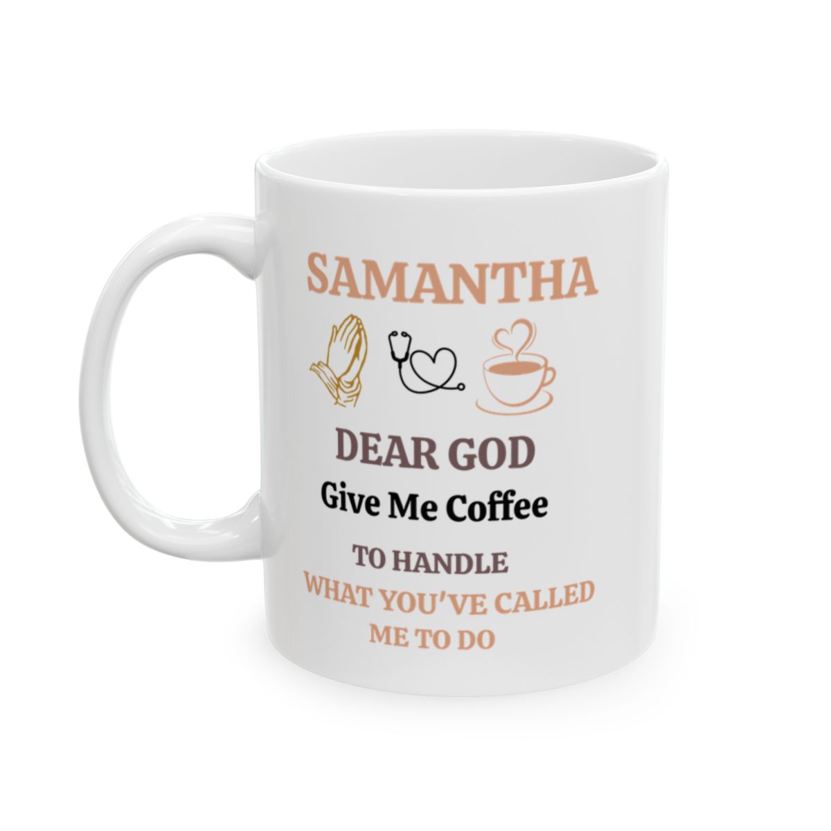 Personalized Ceramic Mug, (11oz, 15oz) - Gift For Nurse