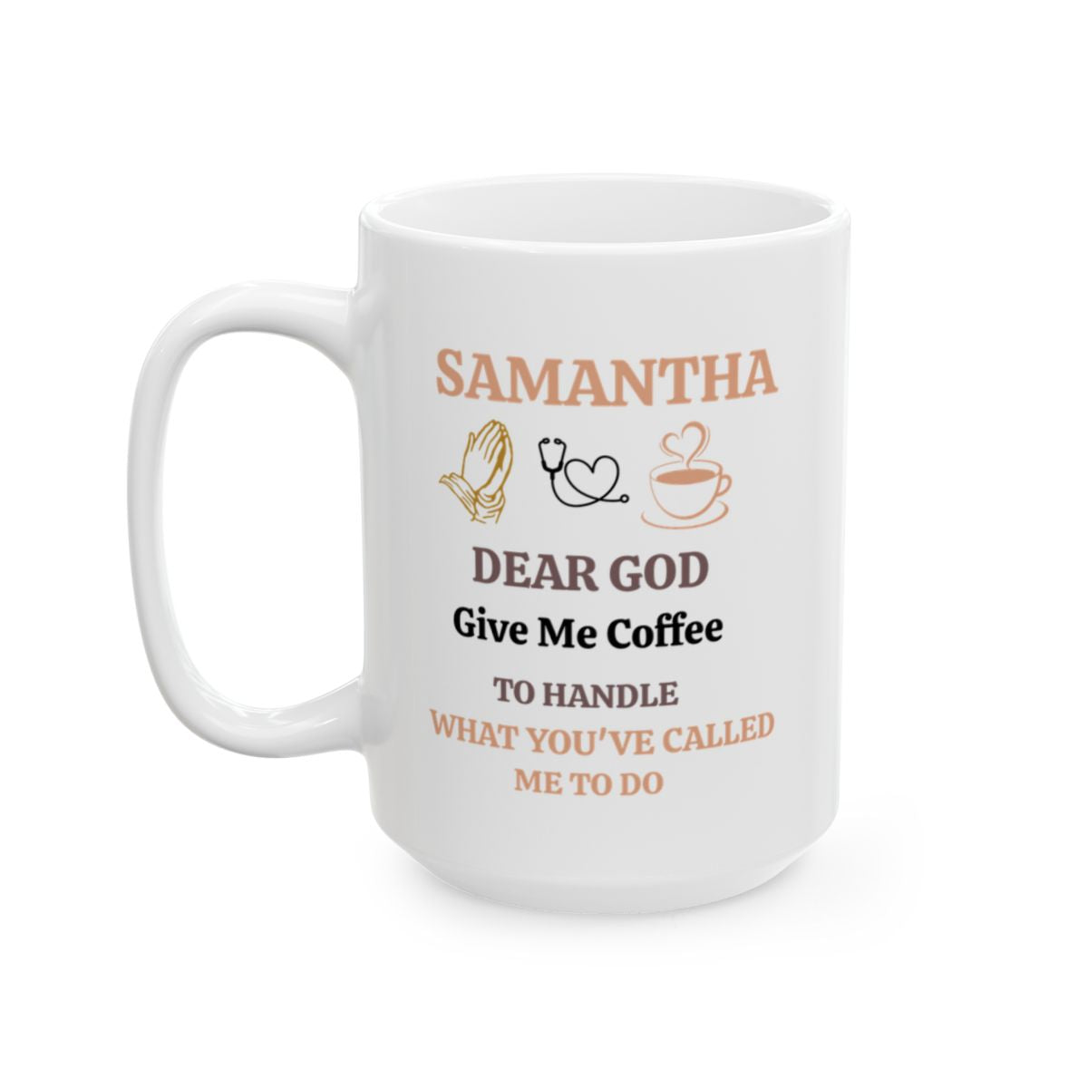 Personalized Ceramic Mug, (11oz, 15oz) - Gift For Nurse