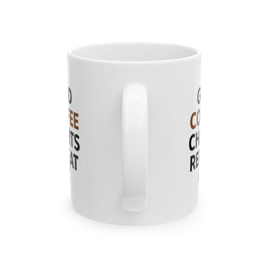 Coffee Lovers Ceramic Mug - Perfect Gift for Cafe Enthusiasts, Birthday Present, Kitchen Decor, Hot Beverage Companion