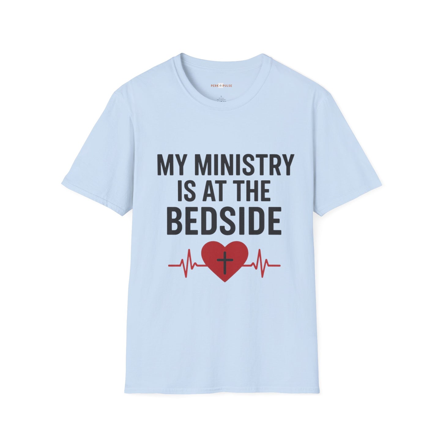 Christian Caregiver T-Shirt – “My Ministry Is at the Bedside” Unisex Tee