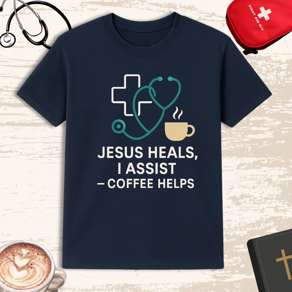 Jesus heals, I assist — powered by coffee