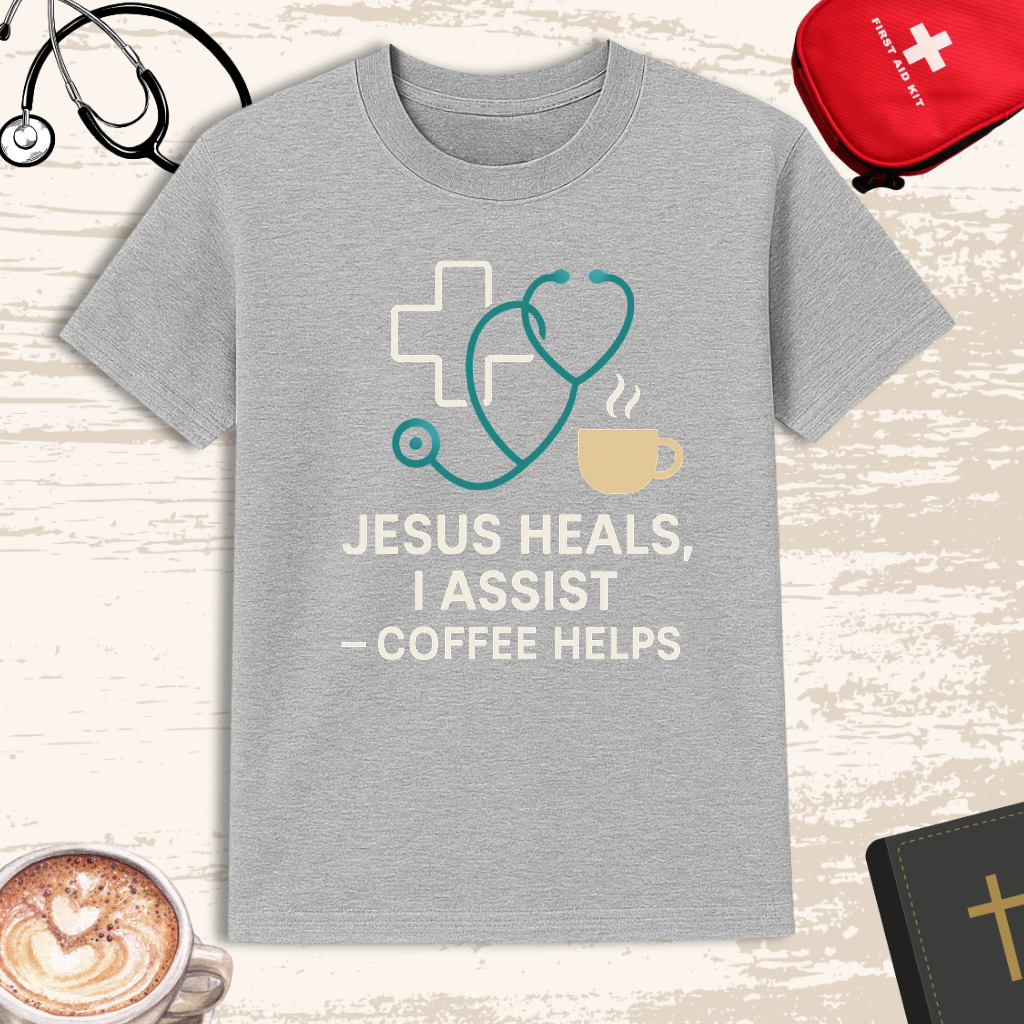 Jesus heals, I assist — powered by coffee