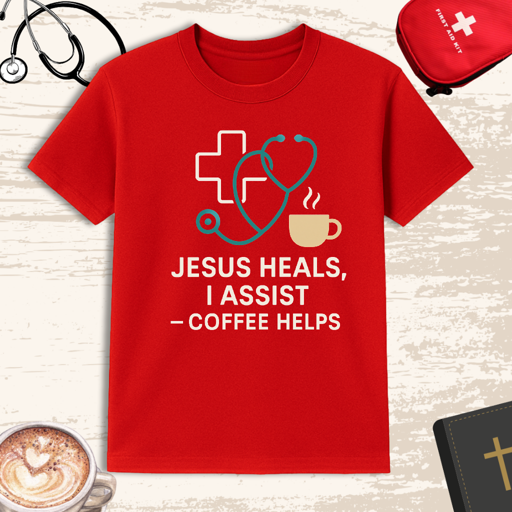 Jesus heals, I assist — powered by coffee