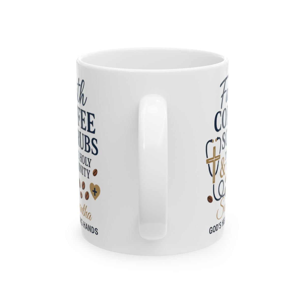 Personalized Gift For Coffee Loving Cristian Nurse - Ceramic Mug, (11oz, 15oz)
