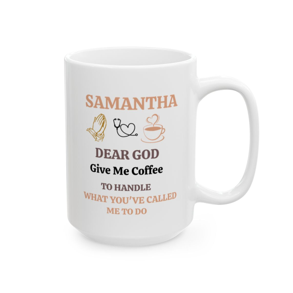 Personalized Ceramic Mug, (11oz, 15oz) - Gift For Nurse