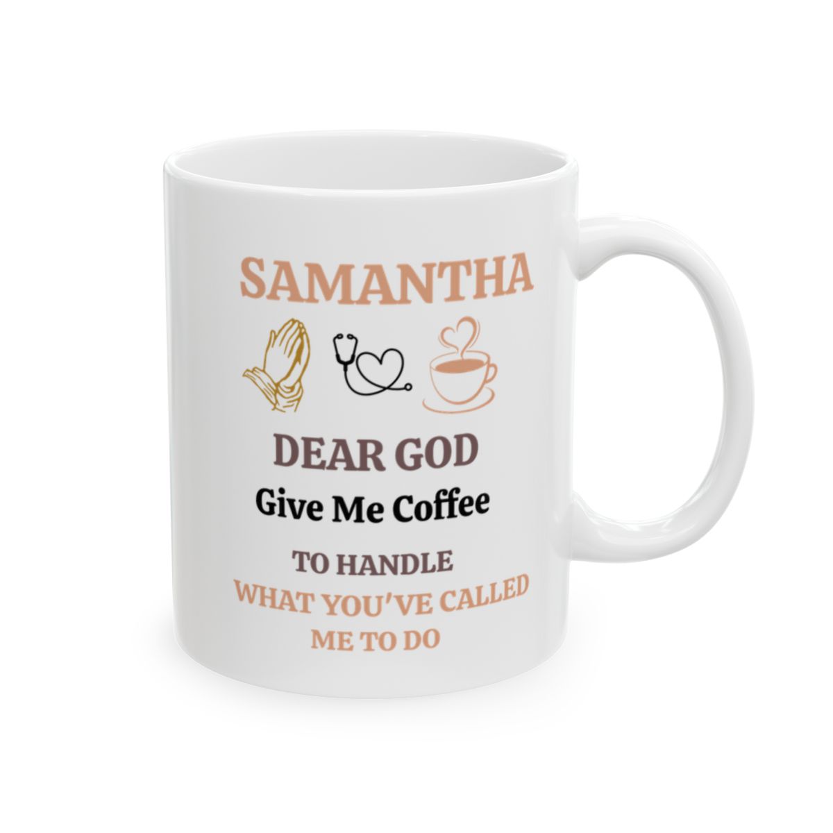 Personalized Ceramic Mug, (11oz, 15oz) - Gift For Nurse